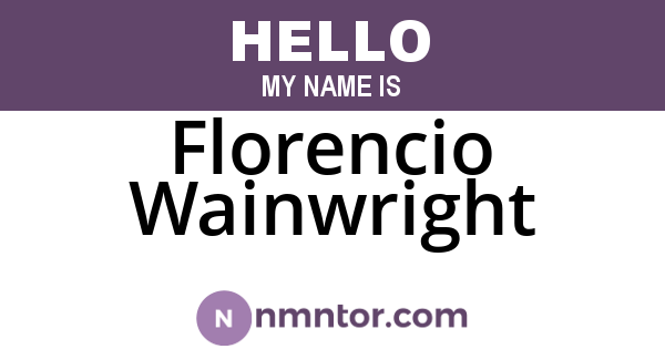 Florencio Wainwright