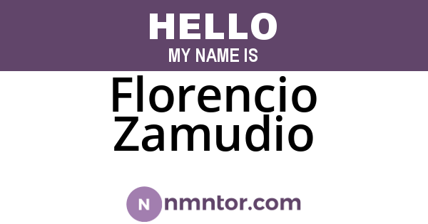 Florencio Zamudio