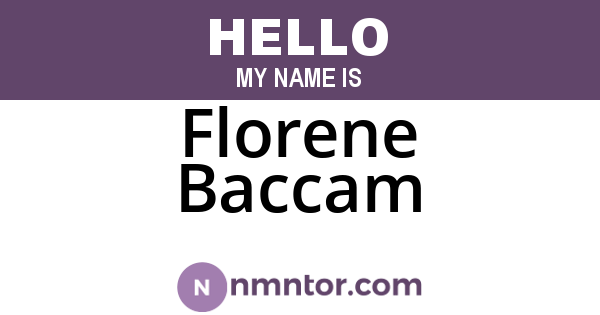 Florene Baccam