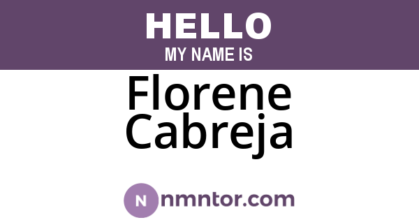 Florene Cabreja