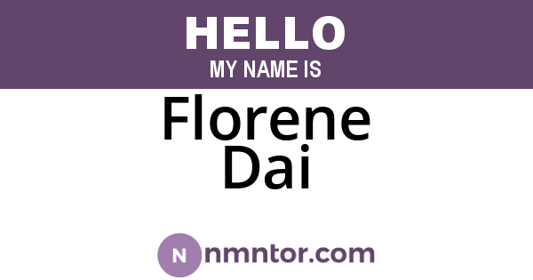 Florene Dai