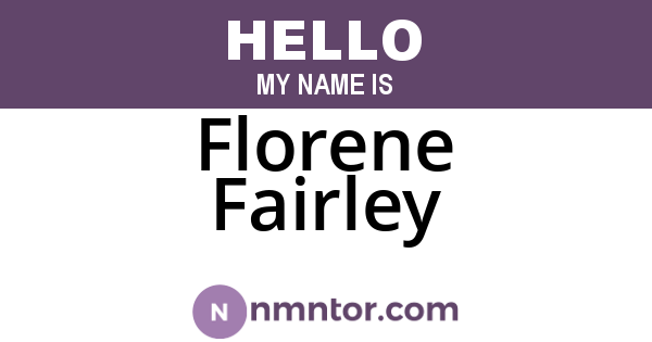 Florene Fairley