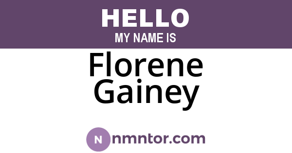 Florene Gainey