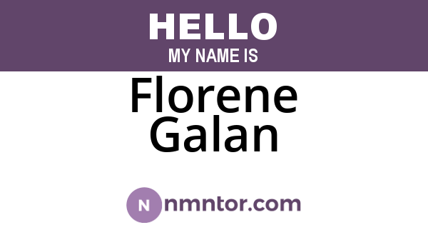 Florene Galan