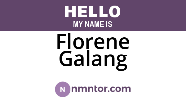 Florene Galang