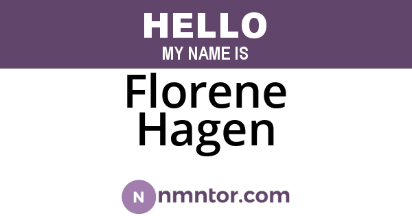 Florene Hagen