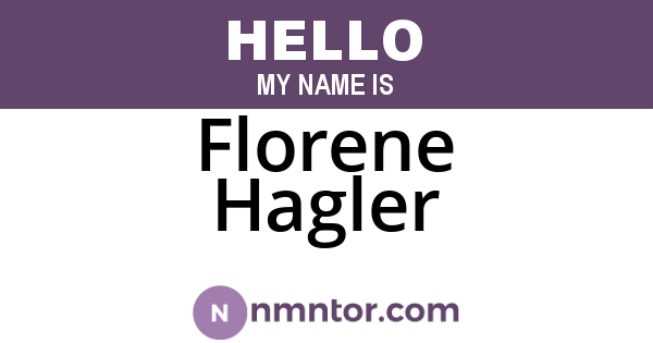 Florene Hagler