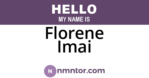 Florene Imai