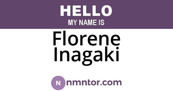 Florene Inagaki