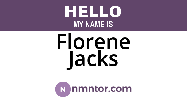 Florene Jacks