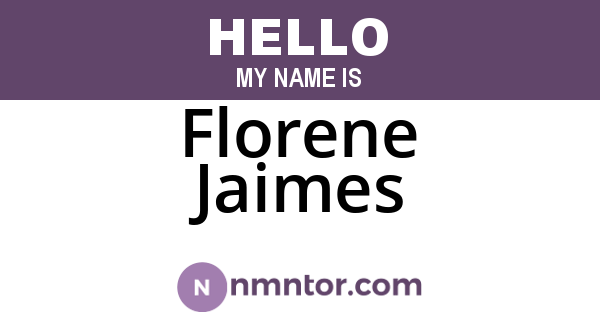 Florene Jaimes