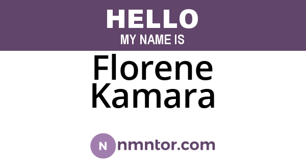 Florene Kamara