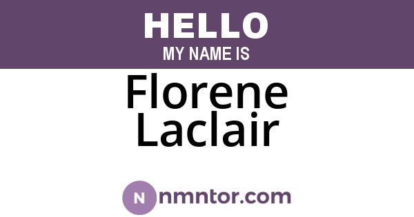 Florene Laclair