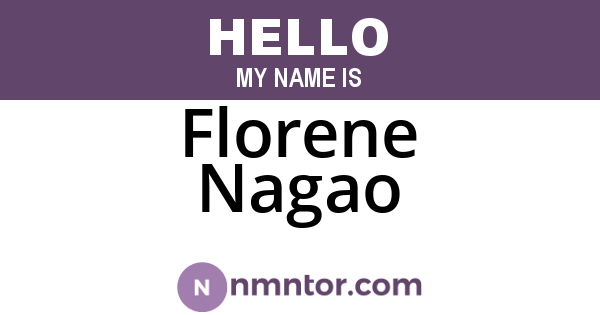 Florene Nagao