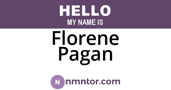 Florene Pagan