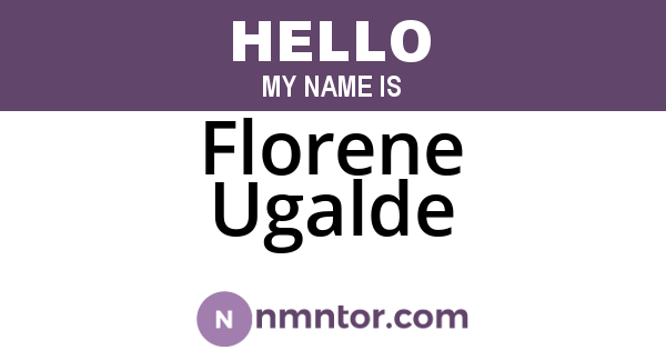 Florene Ugalde