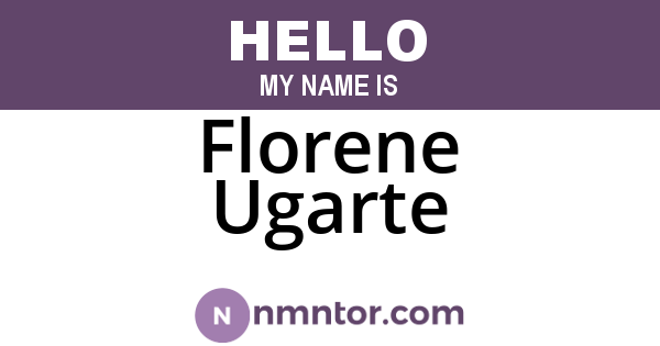 Florene Ugarte