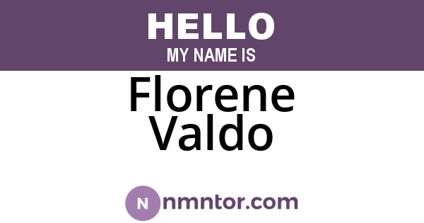 Florene Valdo