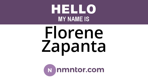 Florene Zapanta