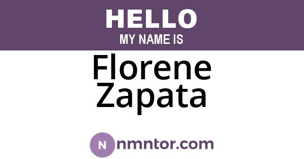 Florene Zapata