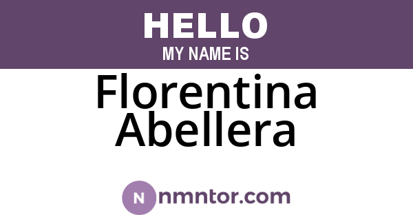 Florentina Abellera
