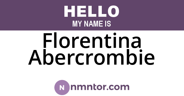 Florentina Abercrombie