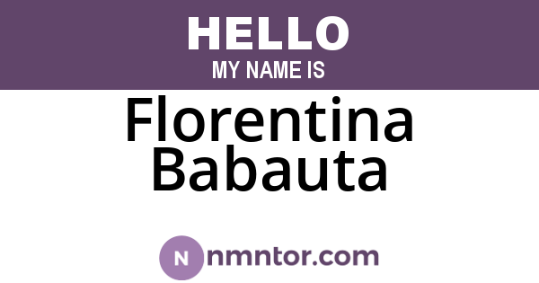 Florentina Babauta
