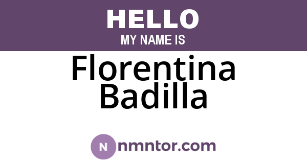 Florentina Badilla