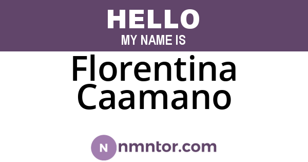 Florentina Caamano