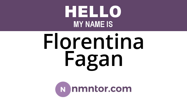Florentina Fagan