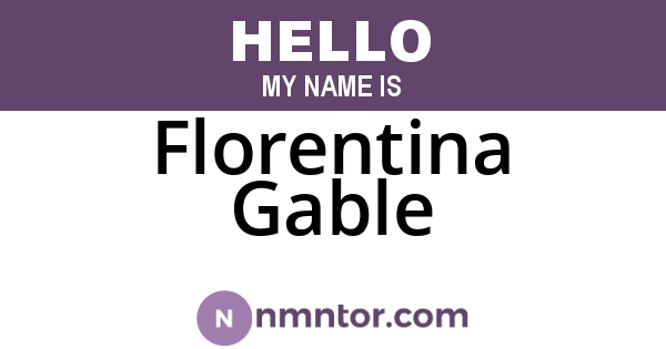 Florentina Gable