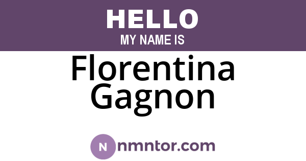 Florentina Gagnon