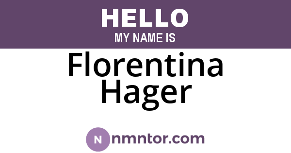 Florentina Hager