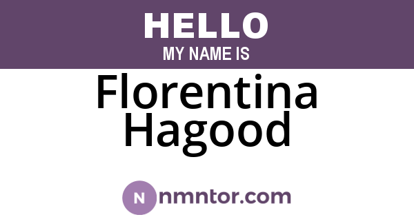 Florentina Hagood
