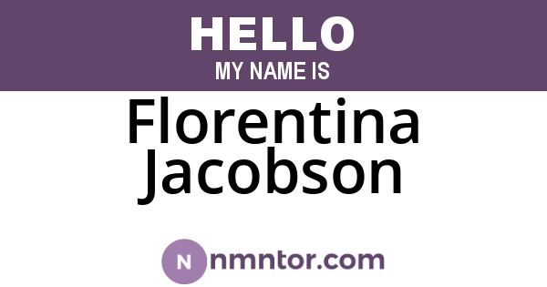 Florentina Jacobson