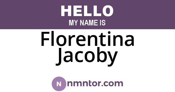 Florentina Jacoby