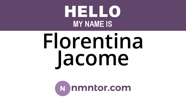 Florentina Jacome