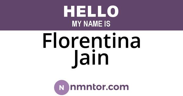 Florentina Jain