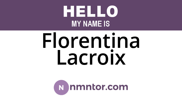 Florentina Lacroix