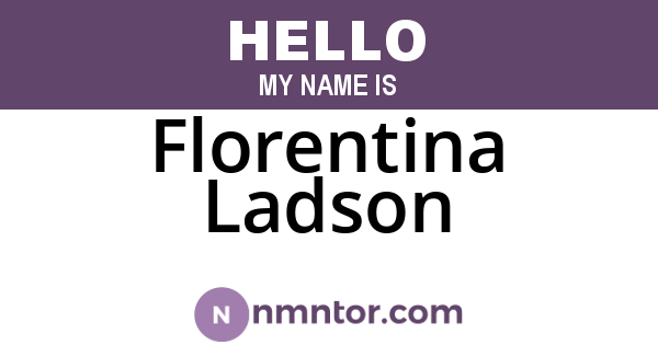 Florentina Ladson