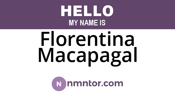 Florentina Macapagal