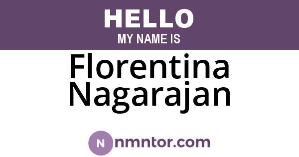 Florentina Nagarajan