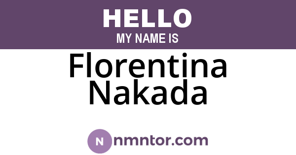Florentina Nakada