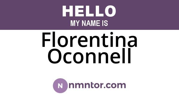 Florentina Oconnell