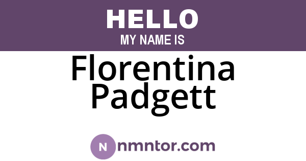 Florentina Padgett