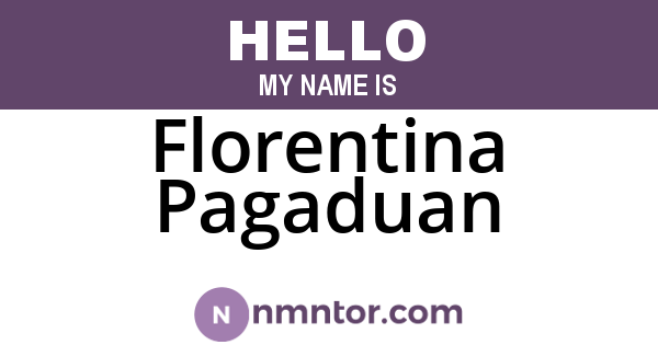 Florentina Pagaduan