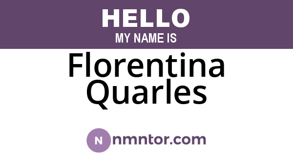 Florentina Quarles