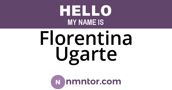 Florentina Ugarte