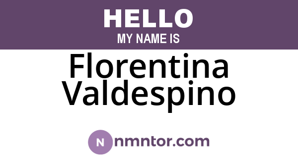 Florentina Valdespino