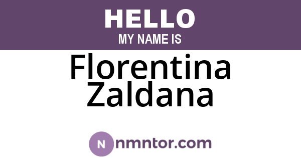 Florentina Zaldana